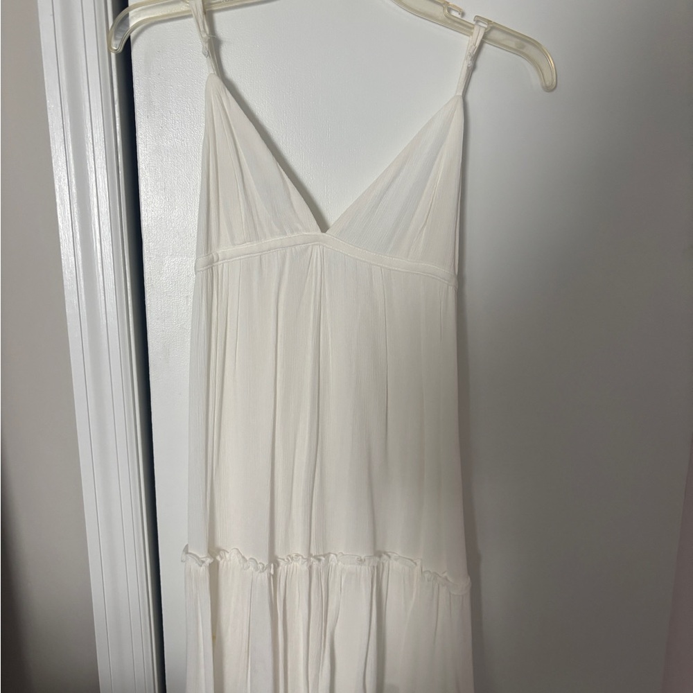 Garage Cream Smocked Dress